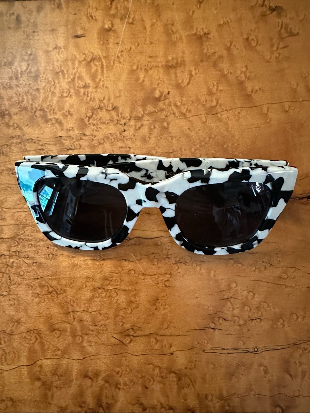 Black and White Patterned Women's Sunglasses - ISea x Anthropologie